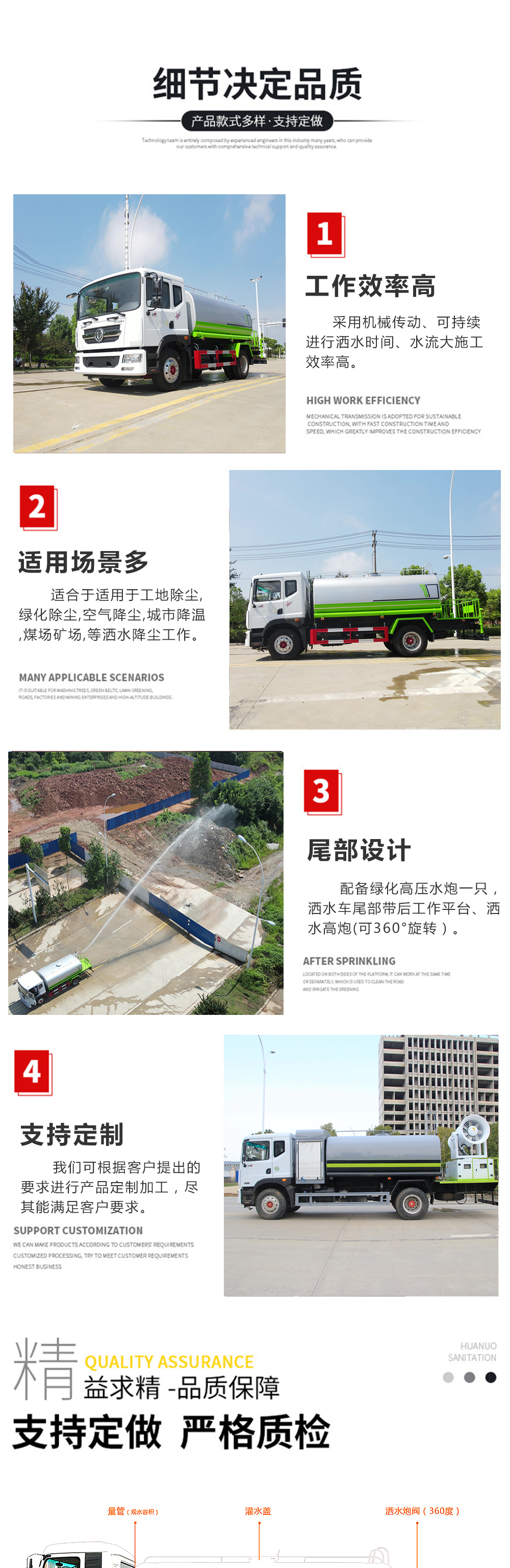 國六13立方解放J6 灑水車(chē)